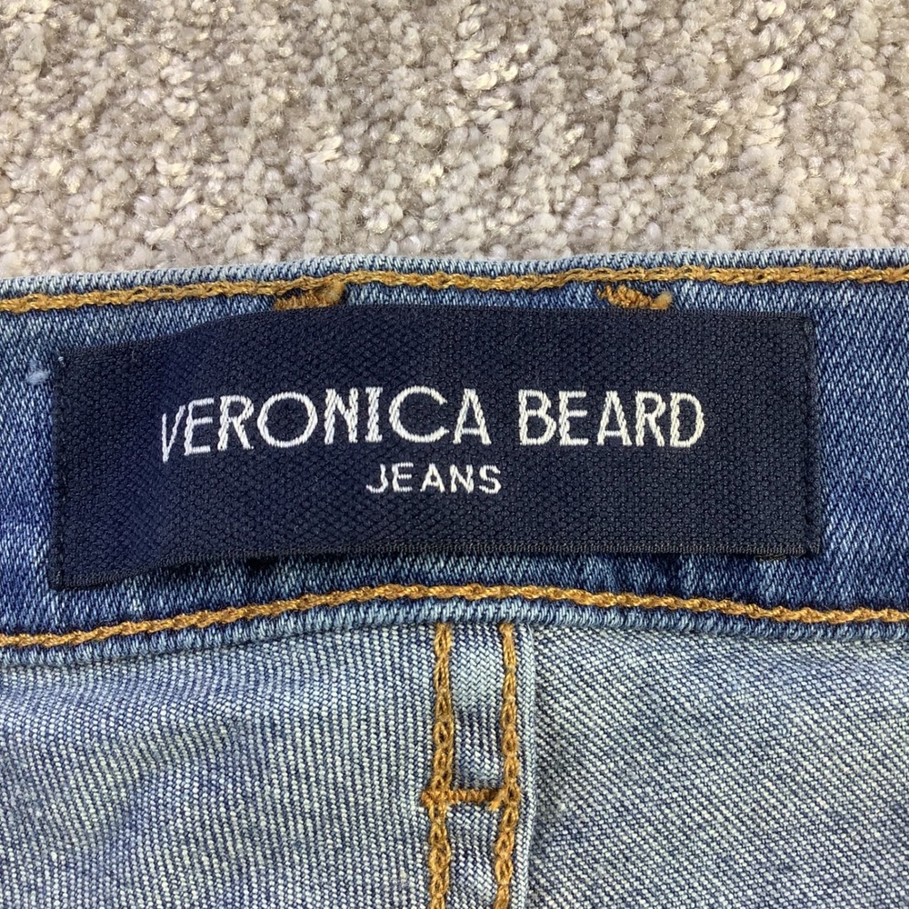 Veronica Beard Carson High Rise Ankle Flare Jeans French Kiss Blue Size 28 NWT - Picture 7 of 16